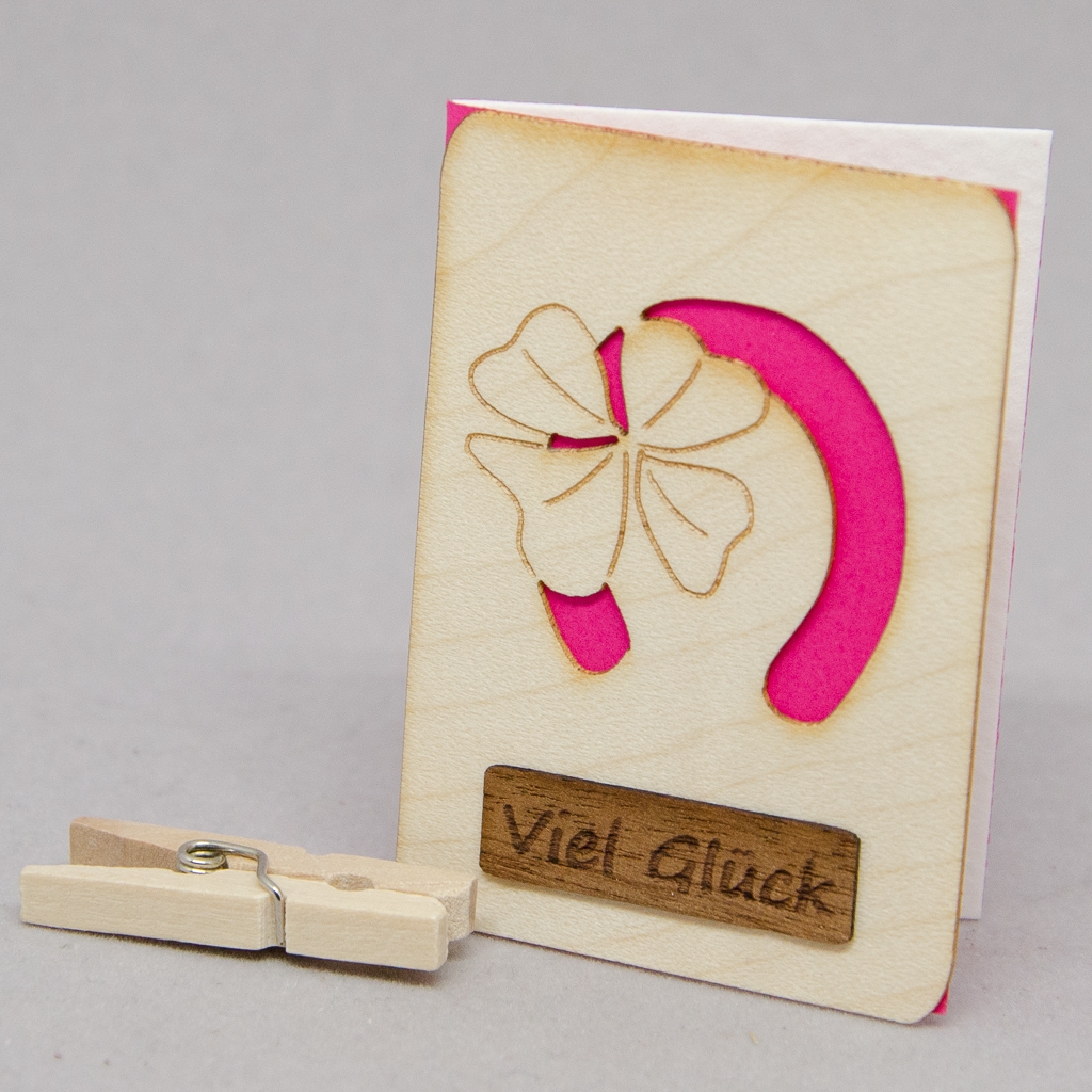 Geschenkkärtchen Viel Glück