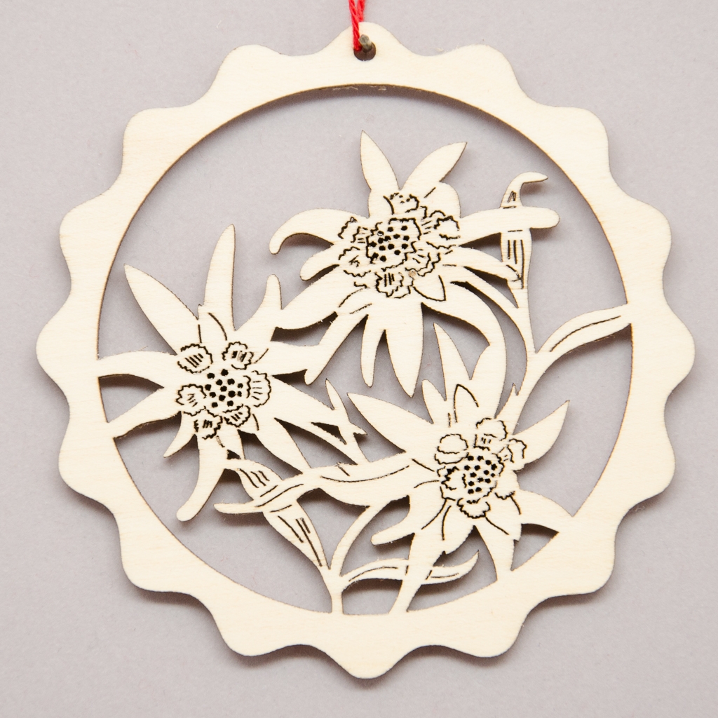 Kreisornament Edelweiß