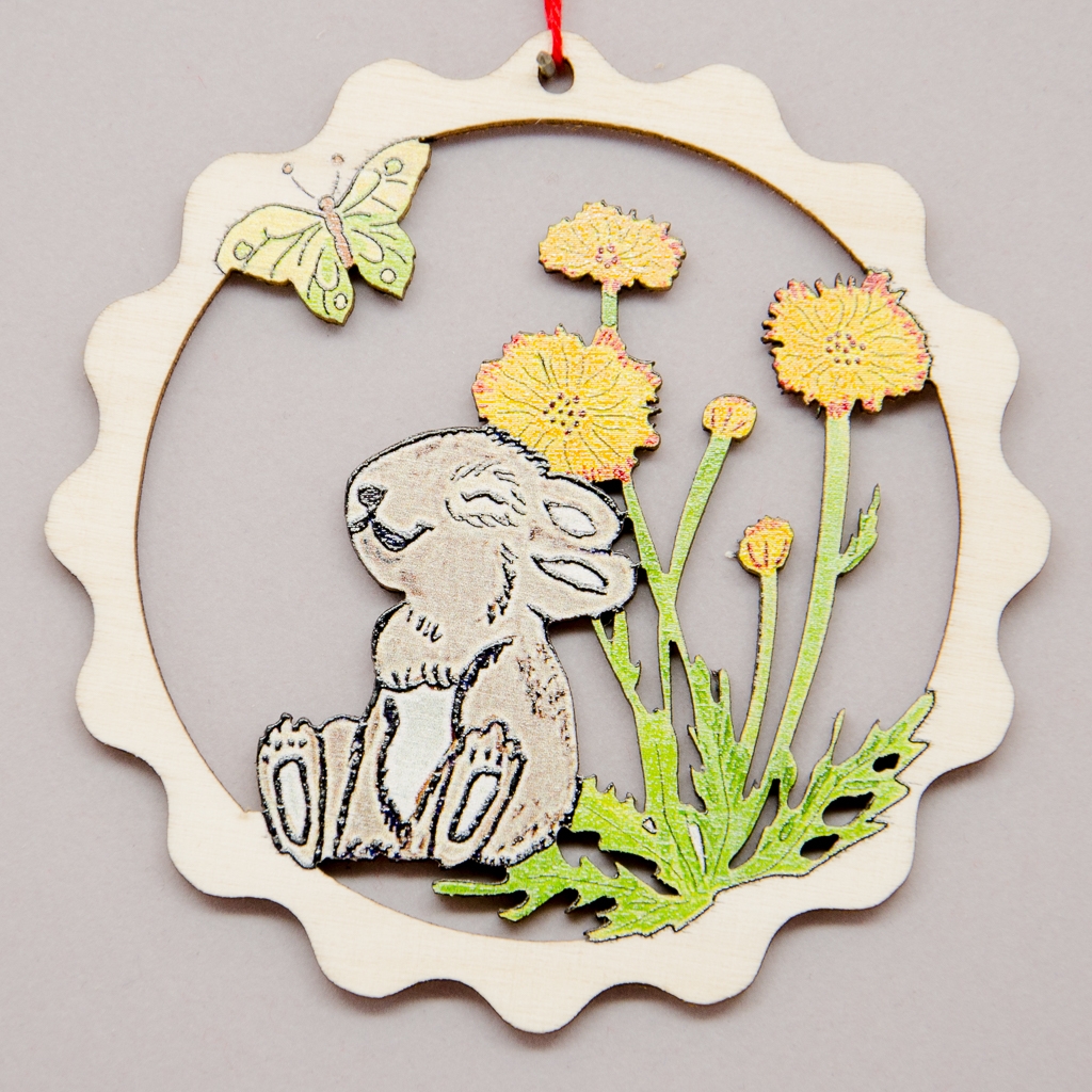 Kreisornament Häschen