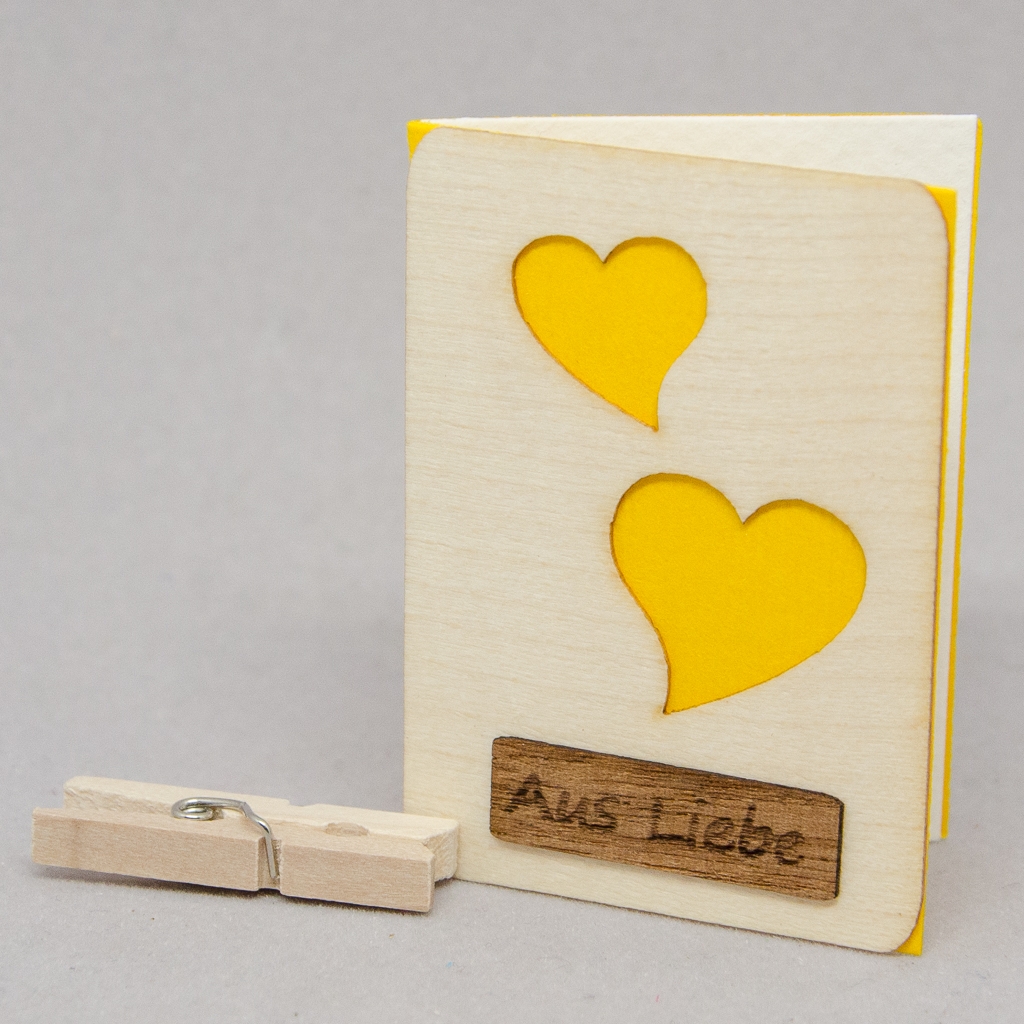 Geschenkkärtchen Aus Liebe