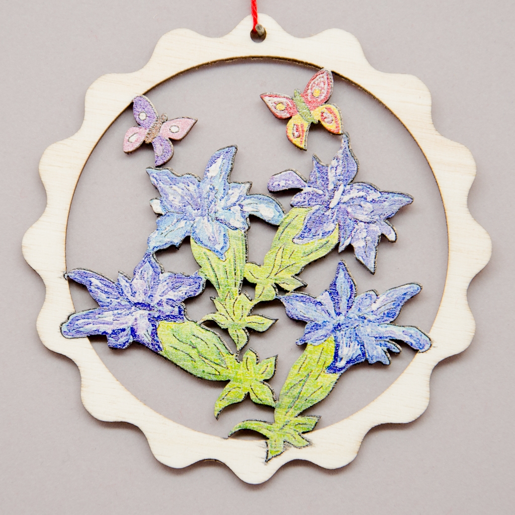 Kreisornament Enzian